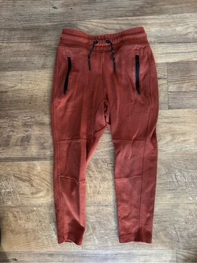 GAP Boys Rust Red Zip-Pocket Joggers